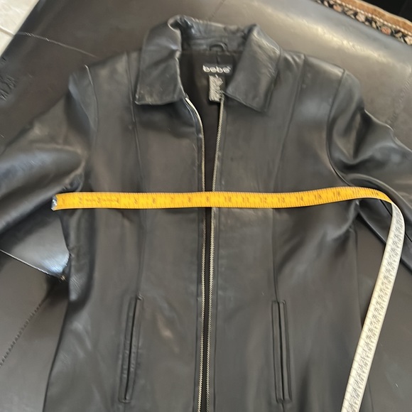 BEBE Buttery soft black genuine leather jacket - Picture 9 of 14